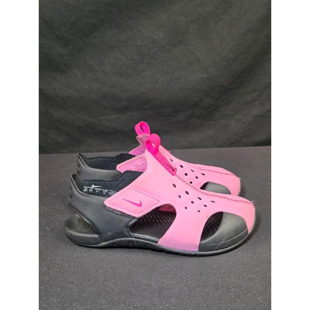 Nike Sunray Adjust 5 V2 Pink Black‎ Kids Water Sandals DB9562-600 Size 10C